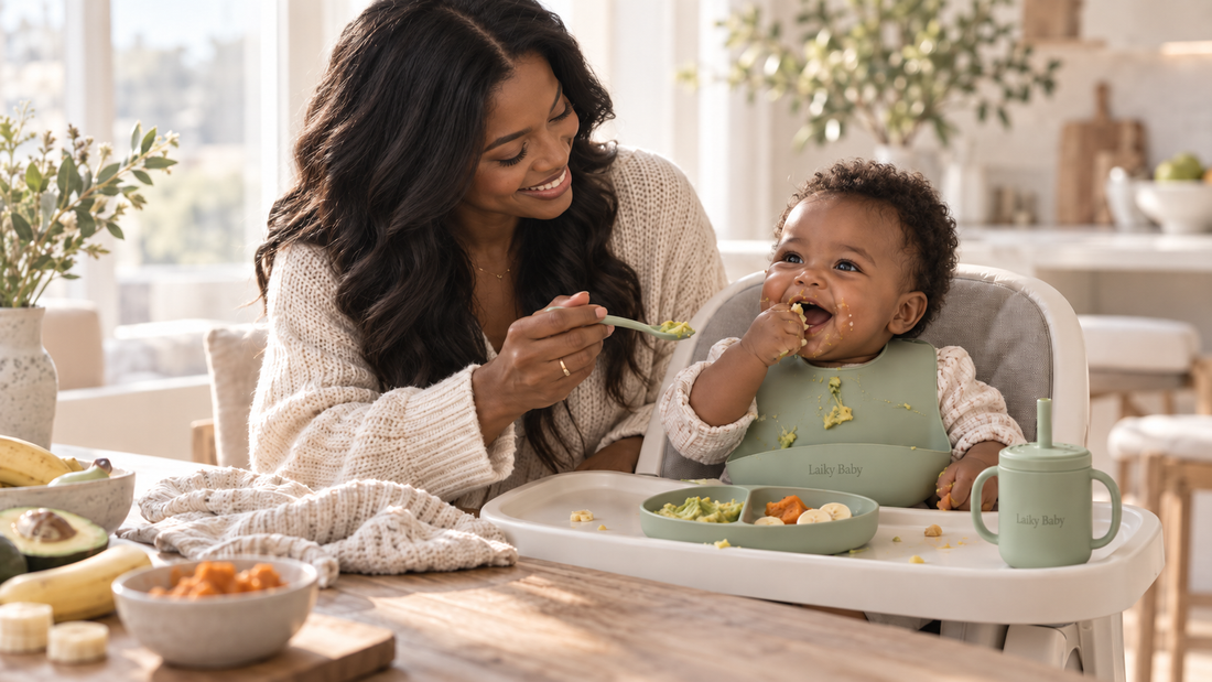 Starting Solids Without the Stress: A Gentle Guide to Baby’s First Foods & Mealtimes