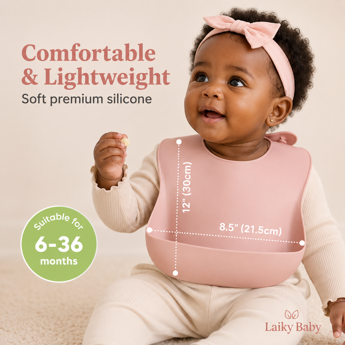 Laiky Baby Curated 2-Pack Silicone Bibs