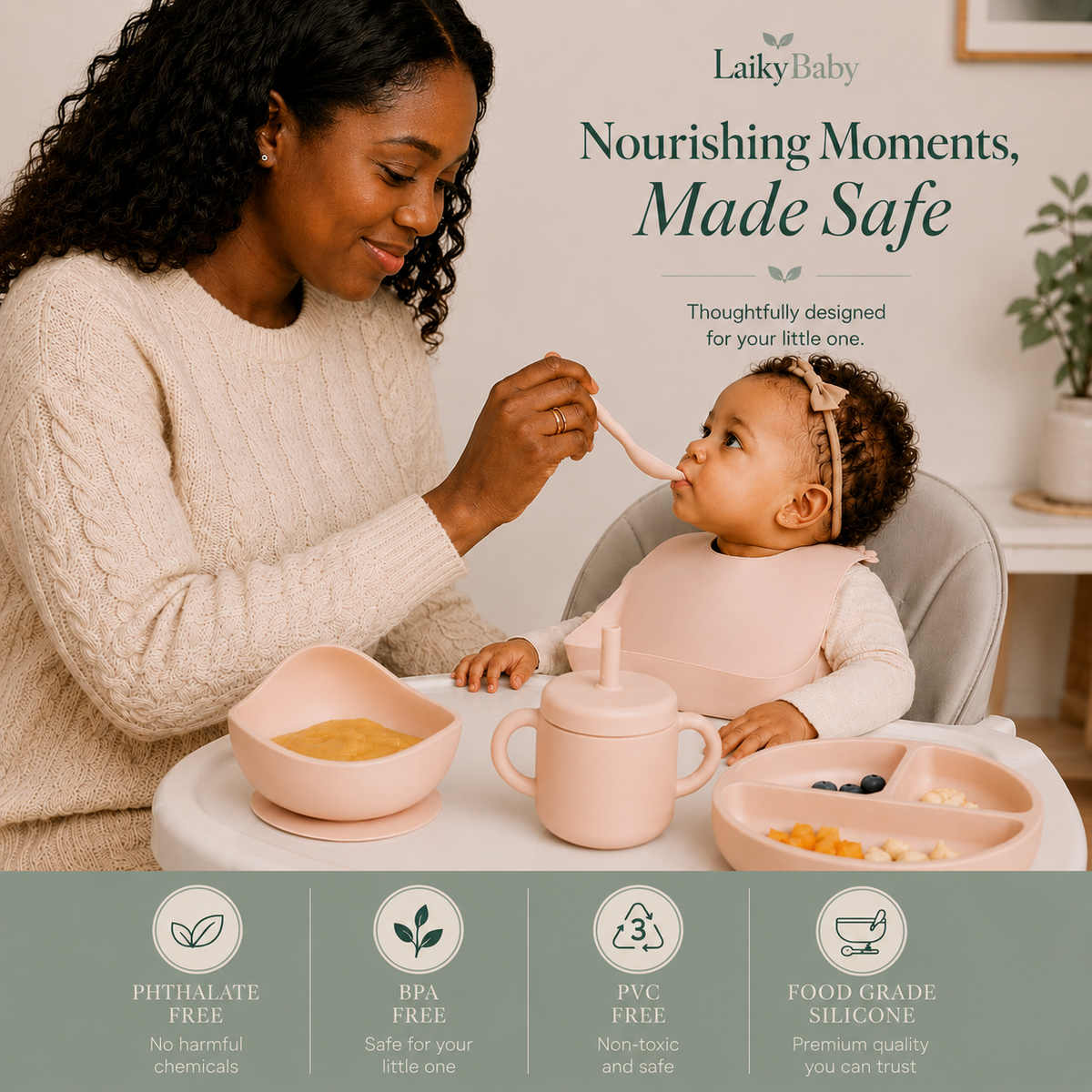 Silicone Baby Feeding Set